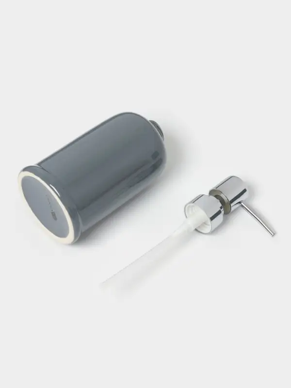 Аксессуары для ванной SAVANNA &laquo;Бэкки&raquo;, 3 предмета, мыльница, дозатор для мыла 400 мл, стакан, серо-голубые