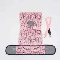 Сумка - переноска &laquo;Жирафы&raquo;, размер S, 37.5&times;17&times;22 см, каркасная, розовая