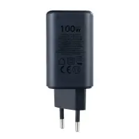 Переходник сетевого зарядного устройства на USB + 2 Type-C 100W E0121400 Baseus черный