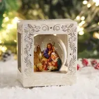 Ёлочный шар &laquo;Рождество&raquo;, новогодний, h=8 см, МИКС