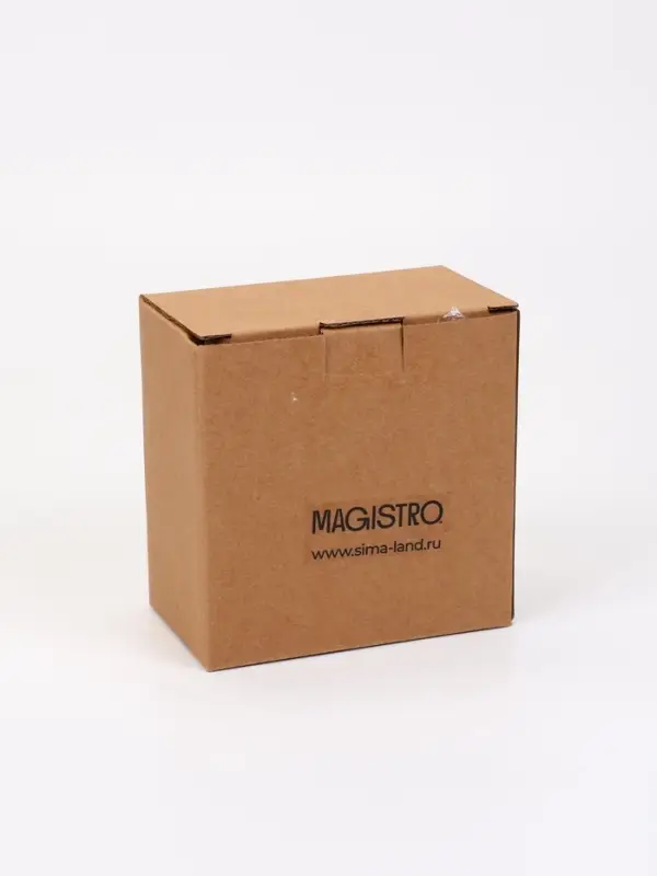 Кофейная пара Magistro Coffee time, чашка 80 мл, блюдце d=12.5 см, фарфор, красная