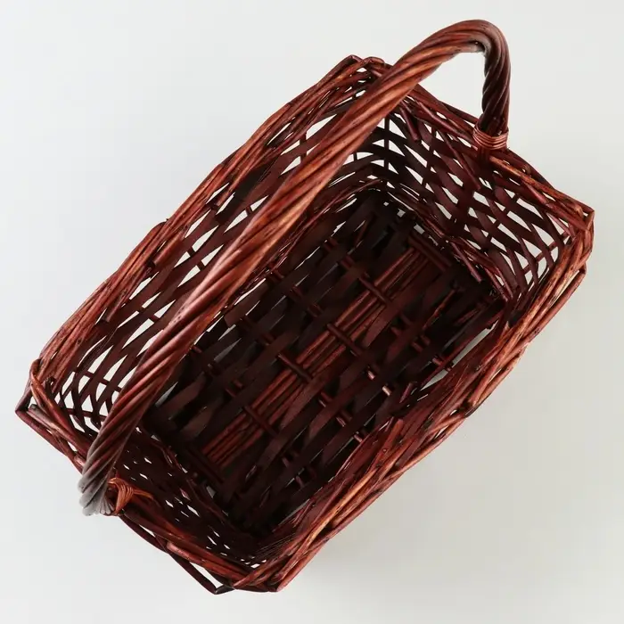 Корзина плетёная для хранения &laquo;Мир&raquo;, ива, коричневая, набор 3 шт.