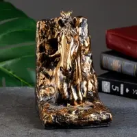 Держатель - подставка для книг на полку &laquo;Лошадь&raquo;, 19&times;11&times;10 см, полистоун под бронзу