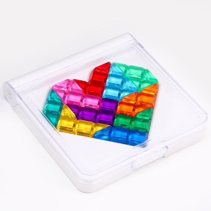 Головоломка «Тетрис» в форме сердца Головоломка «Тетрис» в форме сердца