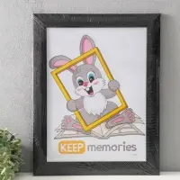 Фоторамка для фото 30х40 см "Luxe Elegance" пластик, чёрный, (пластик экран)