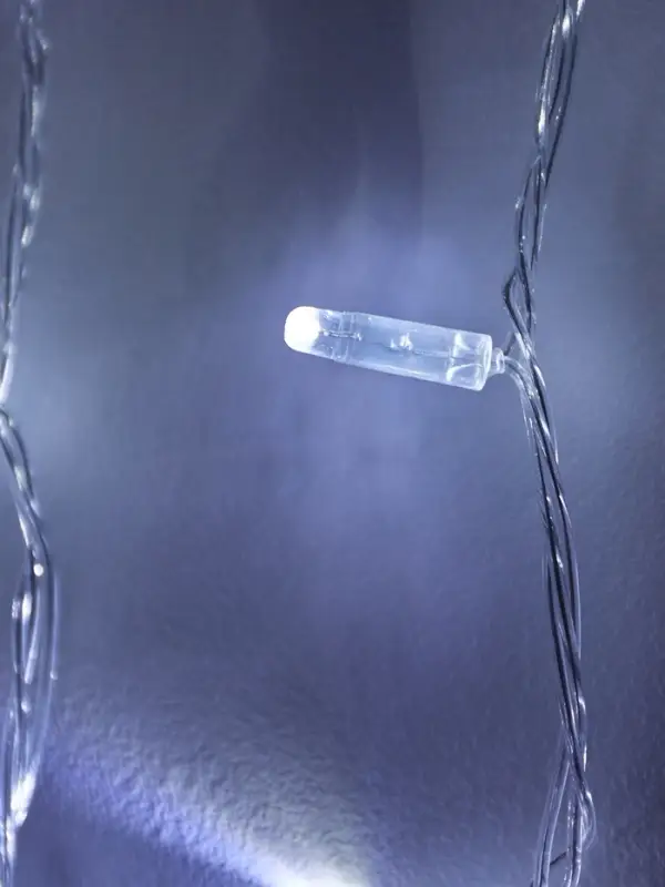 Гирлянда &laquo;Нить&raquo; 10 м, IP65, УМС, прозрачная нить, 100 LED, свечение белое, 220 В