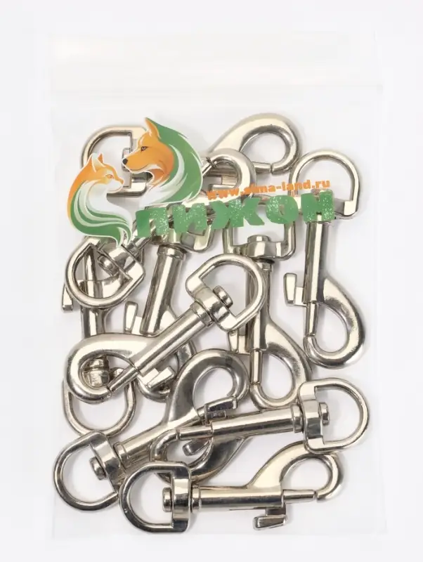 Карабин с полукруглым основанием, 5.1 см (ширина проушины 1 см)