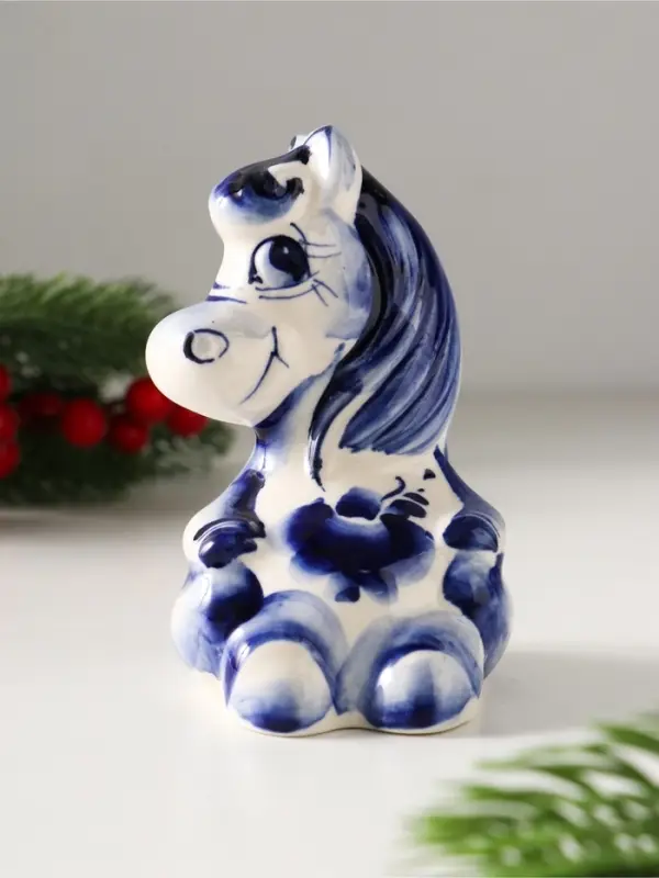 Сувенир Лошадка Маруся, 10х6х6,5см, гжель Сувенир Лошадка Маруся, 10х6х6,5см, гжель