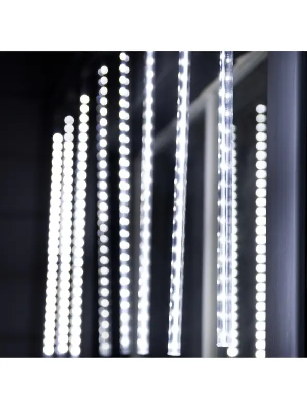 Гирлянда &laquo;Сосульки&raquo; 2.5&times;0.5 м, IP65, прозрачная нить, 288 LED, свечение белое с эффектом стекания, 12 В
