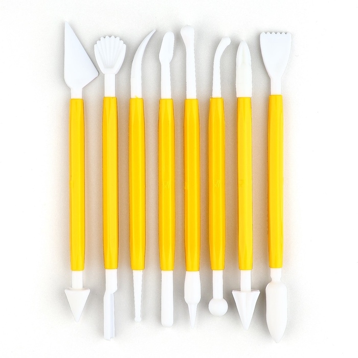 Набор стеков для лепки 8 шт, пластик ТМ ArtFox STUDY Набор стеков для лепки 8 шт, пластик ТМ ArtFox STUDY