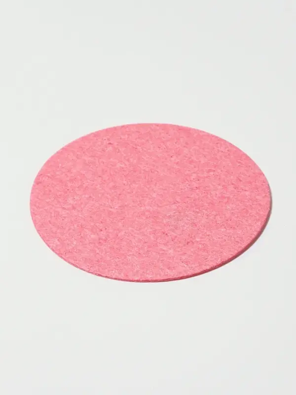 Спонж для умывания, набор - 10 шт., d=6.5 см, розовый