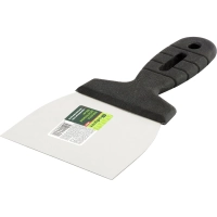 Шпатель СИБРТЕХ лопатка нерж.сталь 100мм, пластм.ручка (85435)