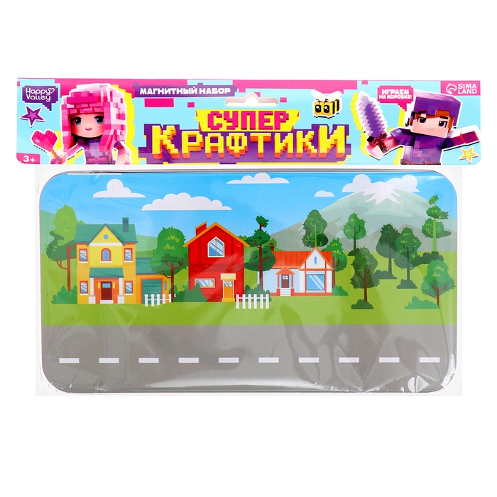 Магнитный набор «Крафтики», в металлической коробке Магнитный набор «Крафтики», в металлической коробке
