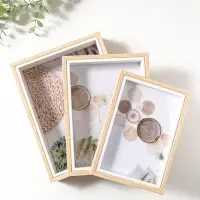 Набор фоторамок 3 шт 10х15, 13х18, 15х20 см "Бук" 2,5х11,5х16,5 2,5х14х19 2,5х16,5х21,5 см   1095517