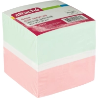 Блок для записей ATTACHE запасной 9х9х9 цветной блок 80г