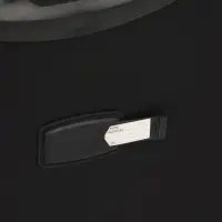 Чемодан на колёсах TEXTURA, с увеличением, кодовый замок, 42&times;26&times;68 см, 24", чёрный