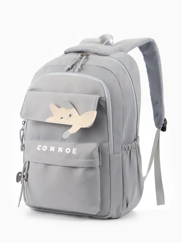 Рюкзак 31*13,5*45 см 2 отд. 5 н/карм.кошка сер.