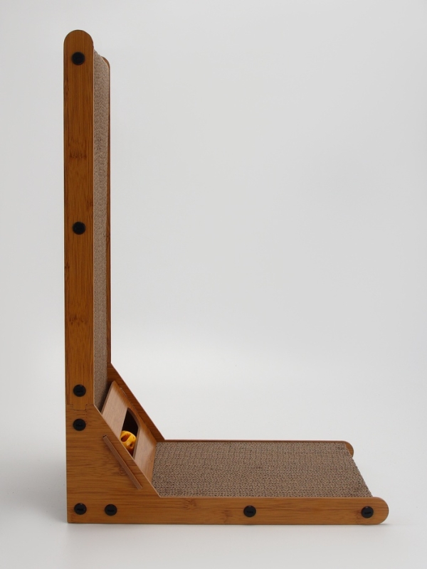 Когтеточка-лежанка "Пижон" из гофрокартона с кошачьей мятой "Хочу-Точу", 60 х 40 х 25 см