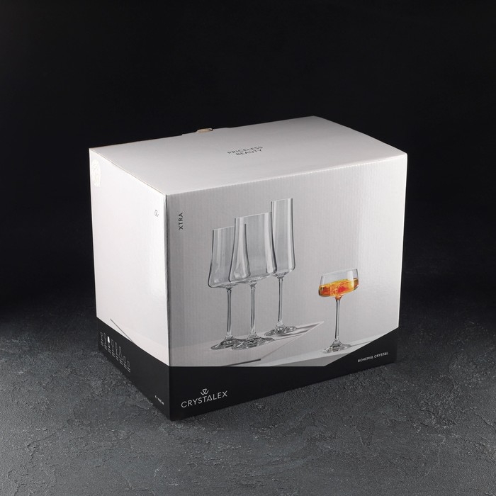 Набор бокалов для вина «Экстра», 460 мл, декор листья, 6 шт Набор бокалов для вина «Экстра», 460 мл, декор листья, 6 шт