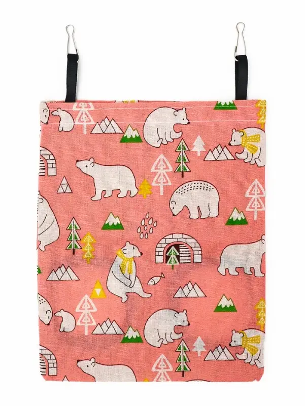 Сенник - кормушка для грызунов, подвесной, 29 х 25 см, розовый