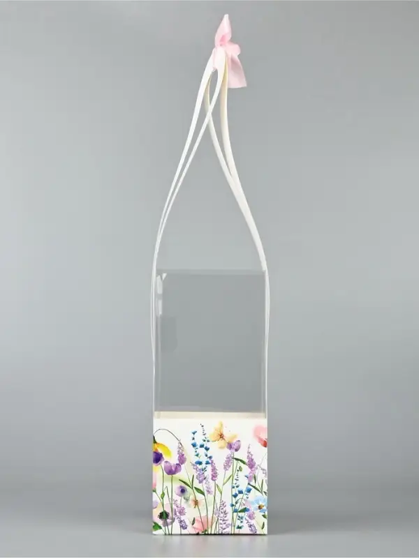 Коробка для цветов складная &laquo;Цветы&raquo;, 10&times;45&times;10 см