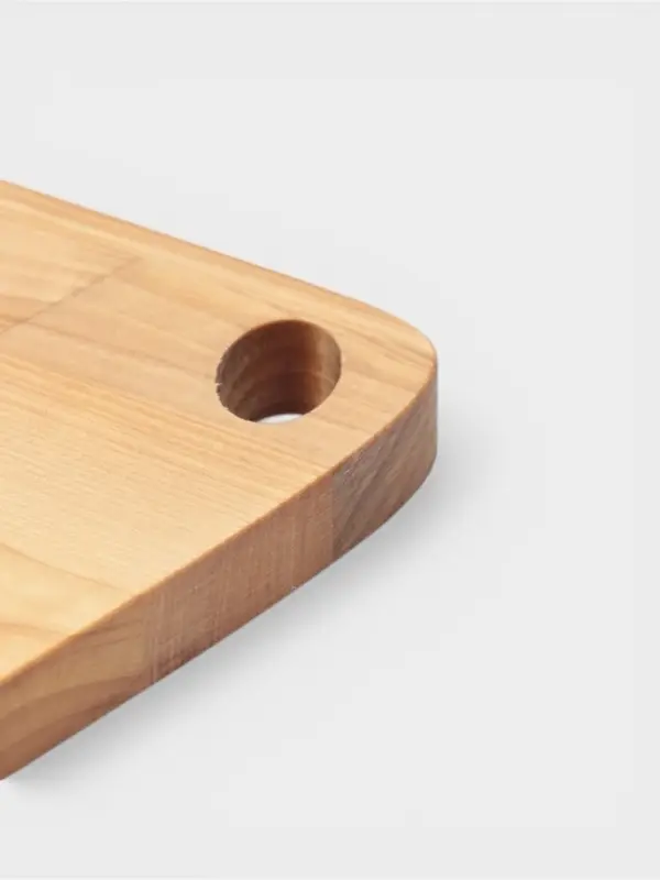 Доска разделочная, пропитана маслом, береза, 27,5х21х1,8/1,6 см