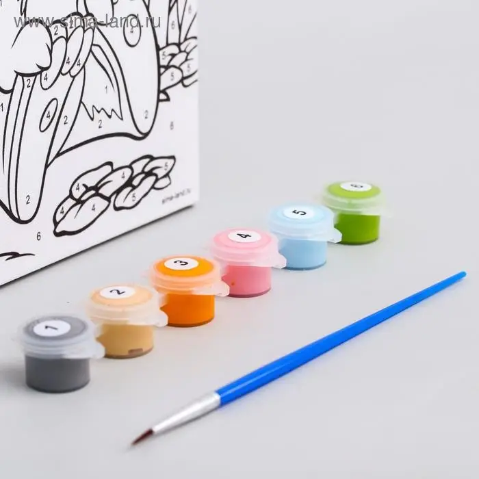 Картина по номерам для детей &laquo;Топотун&raquo;, 21&times;15 см, Бэмби