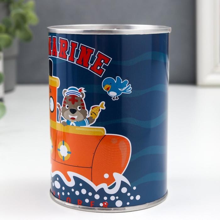 Копилка металл Копилка металл "Зверята и хобби" МИКС 10х7,5х7,5 см