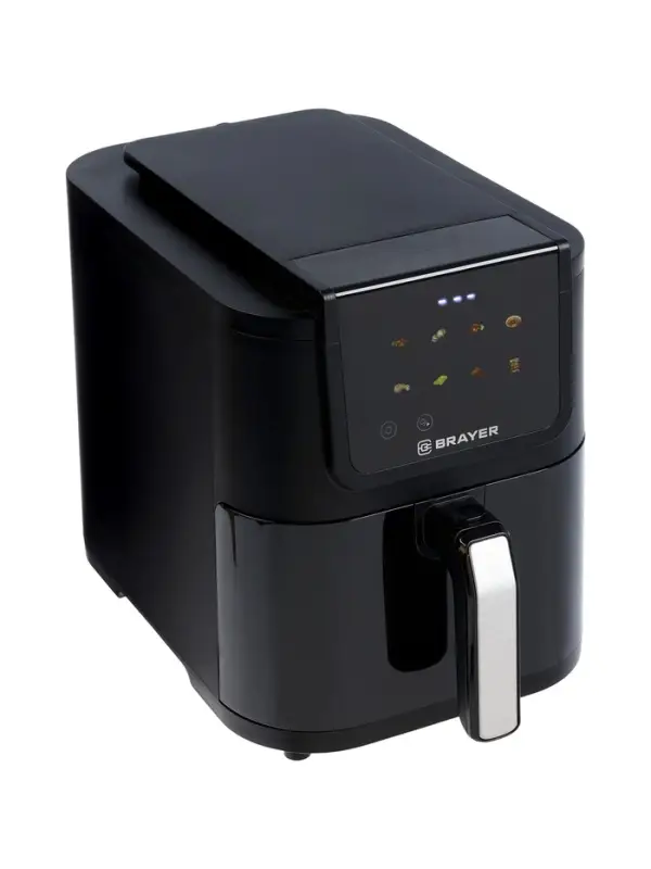Аэрогриль BRAYER 2041BR,1500Вт, 5л, 8 программ, 200&deg;С, LСD-дисплей,таймер,решетка