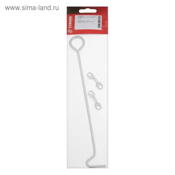 Крючок ветровой ТУНДРА КР-250, покрытие цинк, 1 шт. Крючок ветровой ТУНДРА КР-250, покрытие цинк, 1 шт.