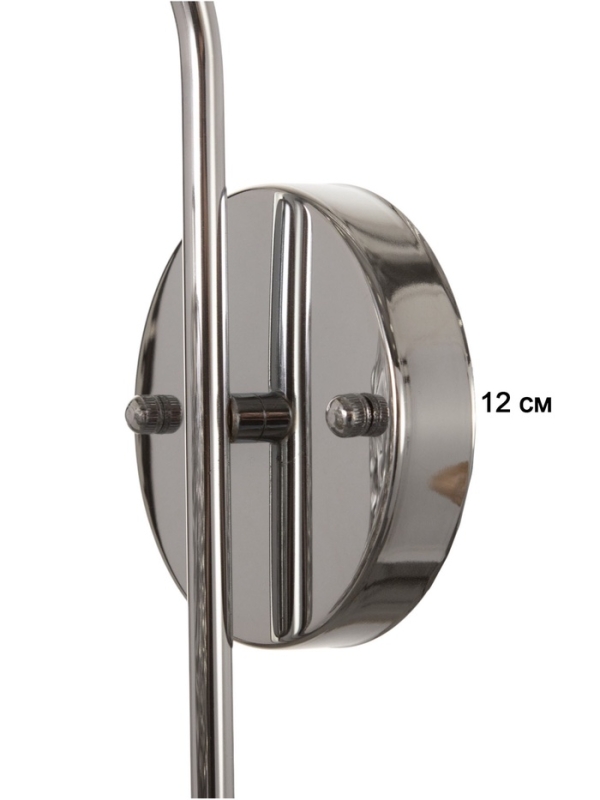 Бра "Нью-Йорк" 1х15Вт Е27  хром 24х14х30х100см