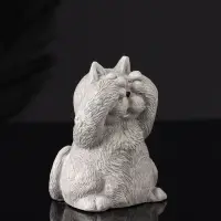 Набор фигурок &laquo;Три кота: ничего не вижу, не слышу, не говорю&raquo;, гипс, 7 см, серый