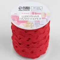 Тесьма отделочная &laquo;Вьюнчик&raquo;, 5 мм, 27&plusmn;1 м, красная №26