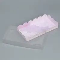 Коробка для печенья, кондитерская упаковка с PVC крышкой, «Сделано с любовью», 21 х 10.5 х 3 см