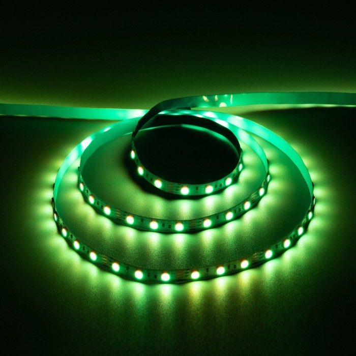 Светодиодная лента Apeyron Electrics 5 м, IP20, SMD5050, 60 LED/м, 14.4 Вт/м, 12 В, RGB