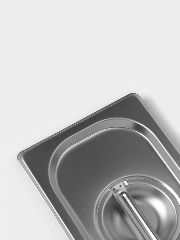 Крышка к гастроемкости 1/4 265x162 мм, толщина 0,8 мм Крышка к гастроемкости 1/4 265x162 мм, толщина 0,8 мм