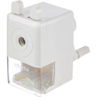 Точилка механическая, 8 мм, фиксация карандаша, белая