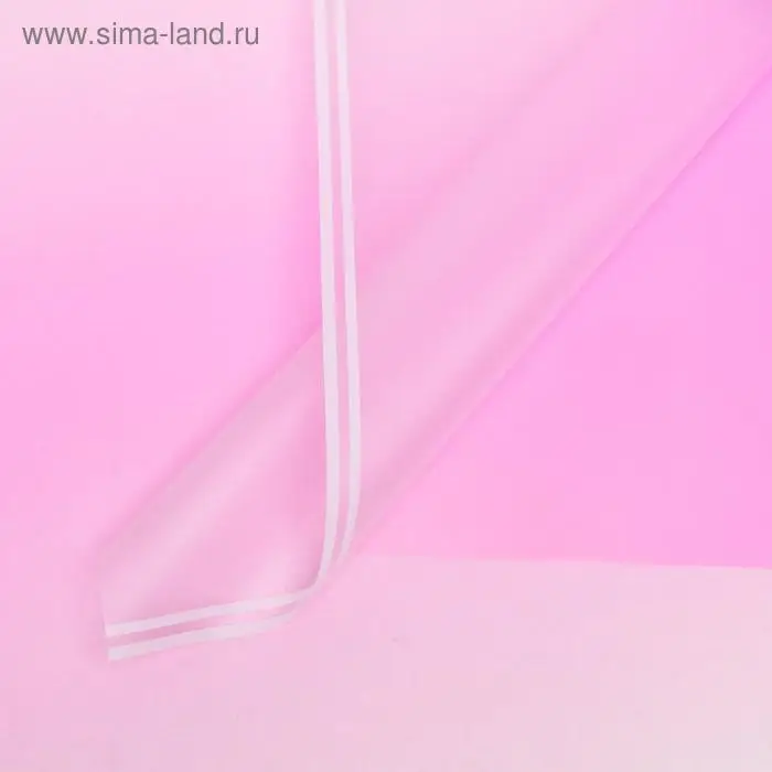 Плёнка матовая «Линия градиента» светло - фиолетовый, 0.58×0.58 м