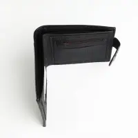 Портмоне мужское на магните, отдел для карт, монет, чёрное