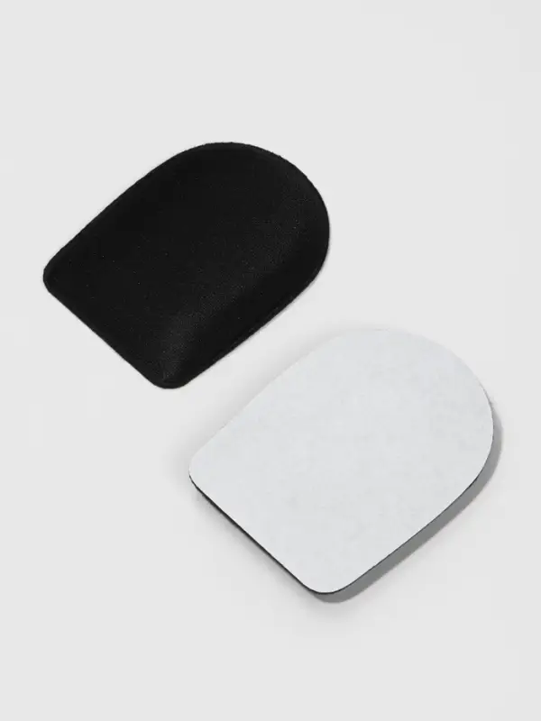 Подпяточники для обуви, клеевая основа, 8&times;6 см, пара, чёрные