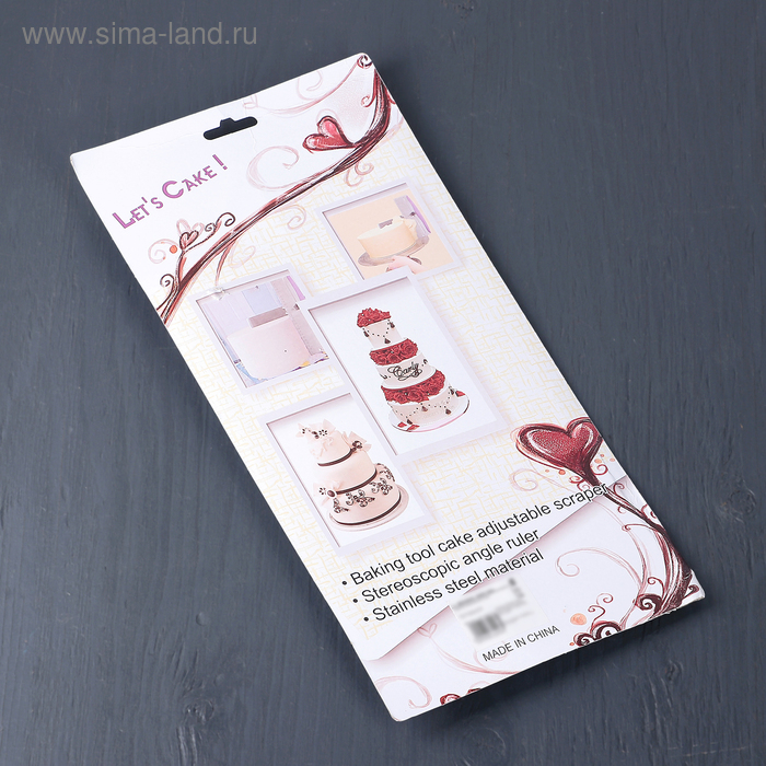 Шпатель кондитерский с размерной линейкой KONFINETTA, 2 части, 31×23×3 см, цвет фиолетовый Шпатель кондитерский с размерной линейкой KONFINETTA, 2 части, 31×23×3 см, цвет фиолетовый