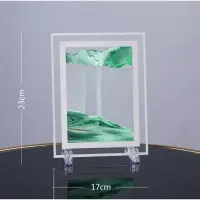 Песочные часы-картина &laquo;Кулас&raquo;, 23&times;17 см, антистресс, песок зелёный