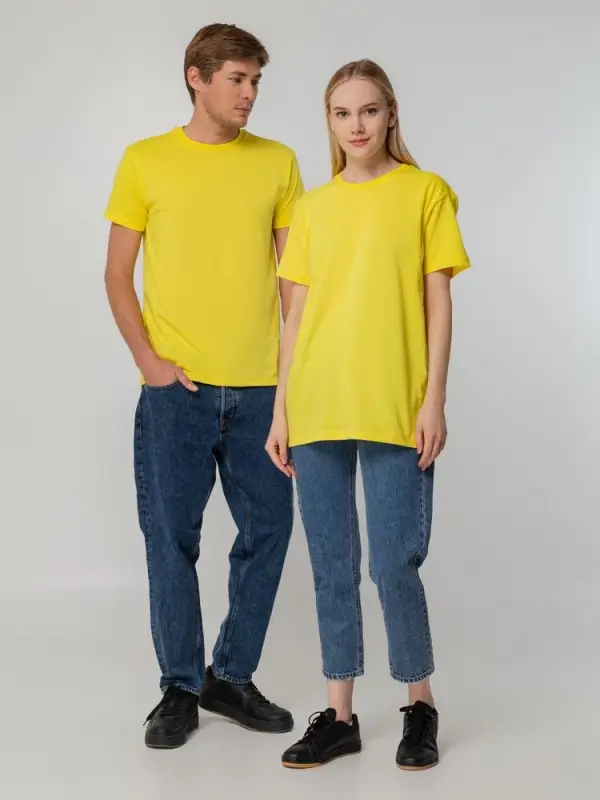 Футболка унисекс T-bolka 140, желтая, размер S Футболка унисекс T-bolka 140, желтая, размер S