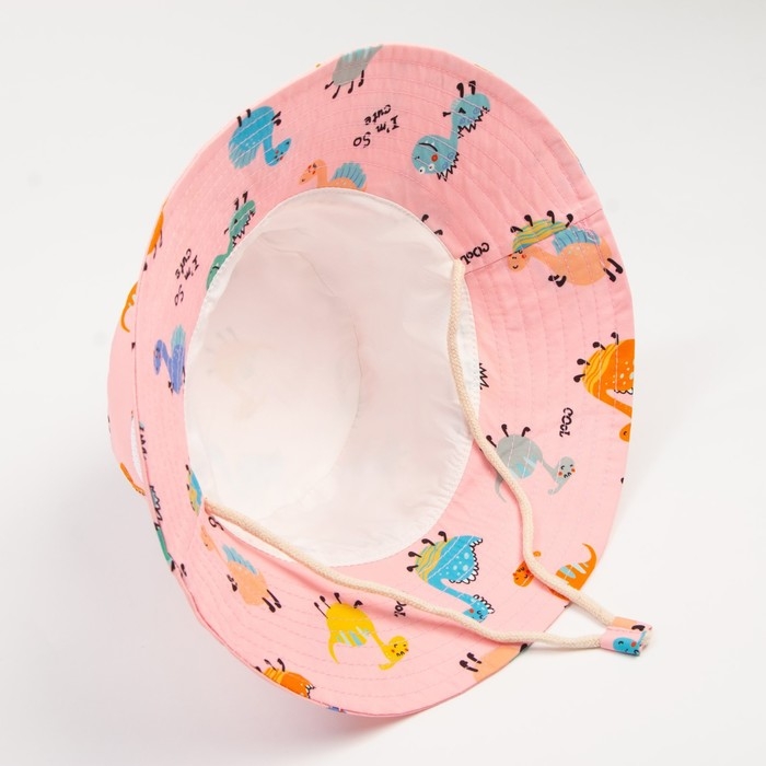 Панама детская MINAKU Панама детская MINAKU "Дино", цв, розовый, р-р 54