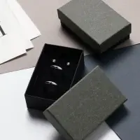 Коробочка подарочная под набор «Лофт»,5×8 см, серая, вставка чёрная