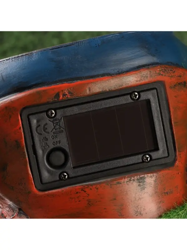 Садовая фигура - фонарь из полистоуна &laquo;Гном предсказатель&raquo;, 16&times;16&times;27 см, Greengo