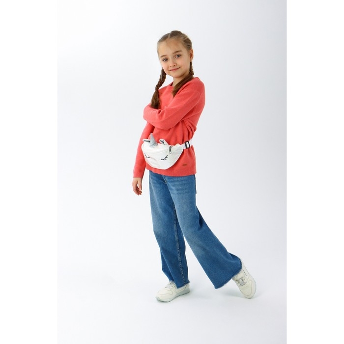 Сумка детская поясная Magiс unicorn на молнии, цвет белый Сумка детская поясная Magiс unicorn на молнии, цвет белый