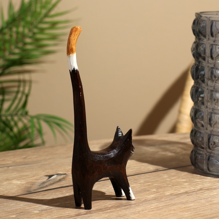 Статуэтка дерево Статуэтка дерево "Кошка вытягивается" выс. 20 см.