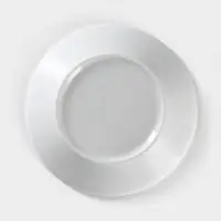 Блюдце Добрушский завод &laquo;Гуси&raquo;, d=14 см, фарфор, рисунок микс, белое