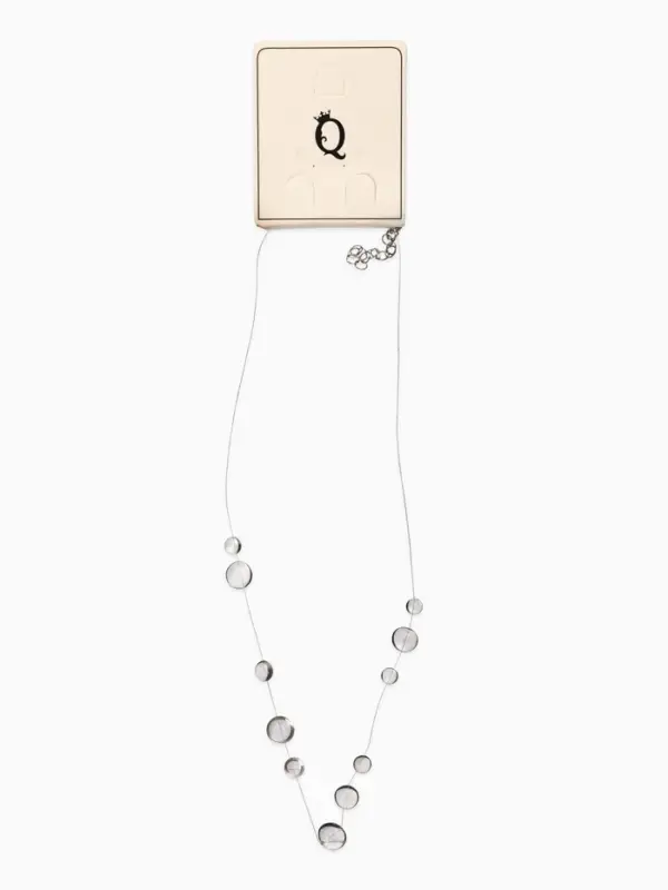 Колье на леске Колье на леске "Капля росы", цвет былй в серебре